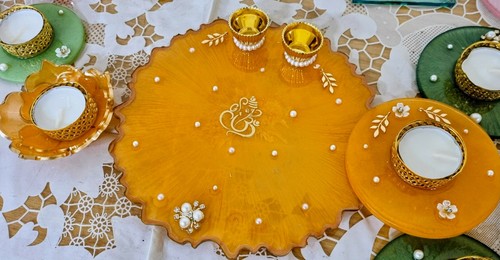 Resin metal floral - resin,
