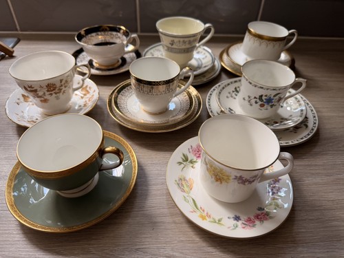 Vintage mismatched china tea - vintage,