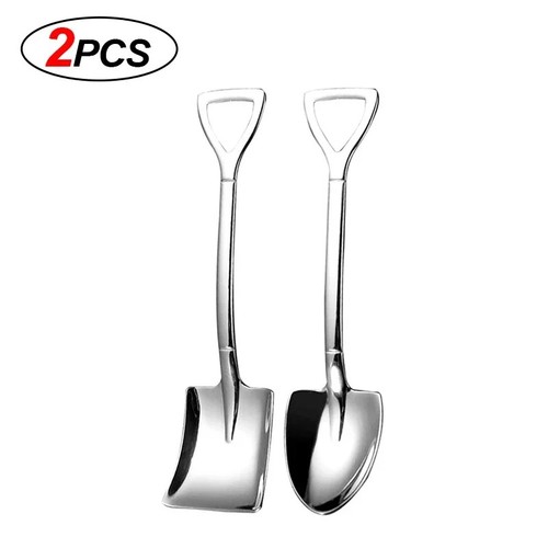 Stainless steel shovel spoon - stainless,