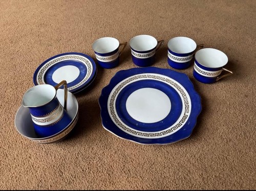 Royal blue and gold tipped - and,