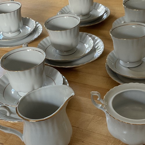 Porcelain tea set - tea,