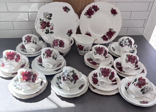 Huge vintage mixed bone china - vintage,